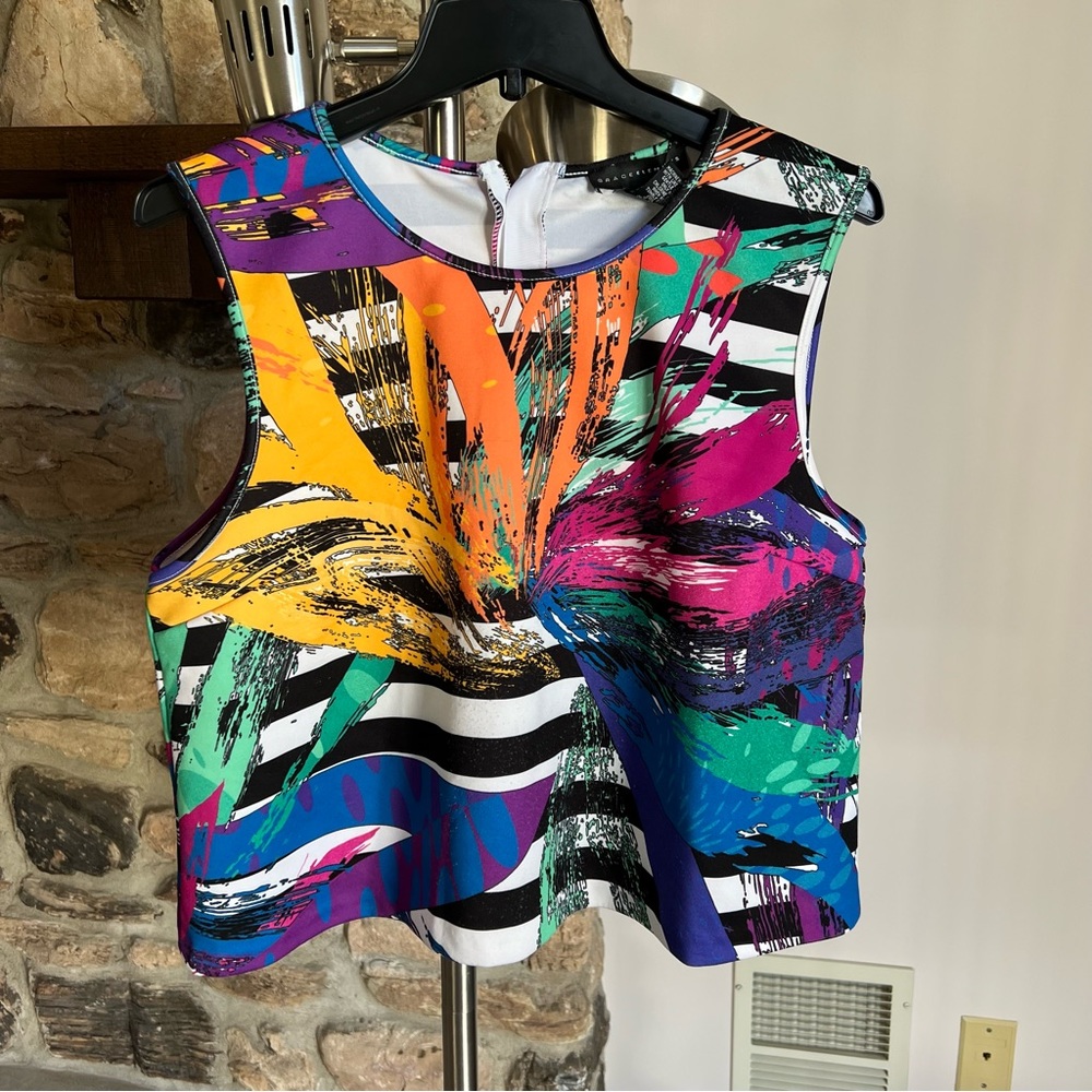 ‼️SOLD‼️Grace Elements Multicolor Tank Top Women's - Picture 1 of 3